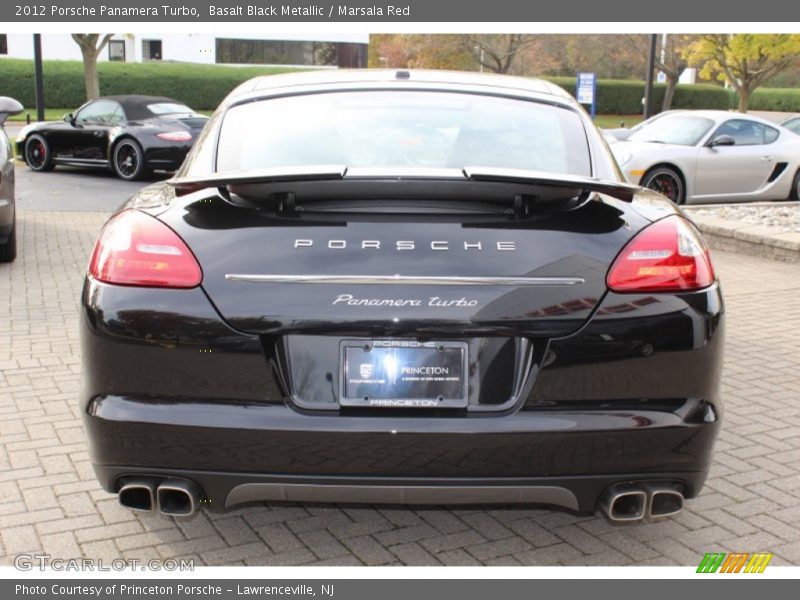 Basalt Black Metallic / Marsala Red 2012 Porsche Panamera Turbo