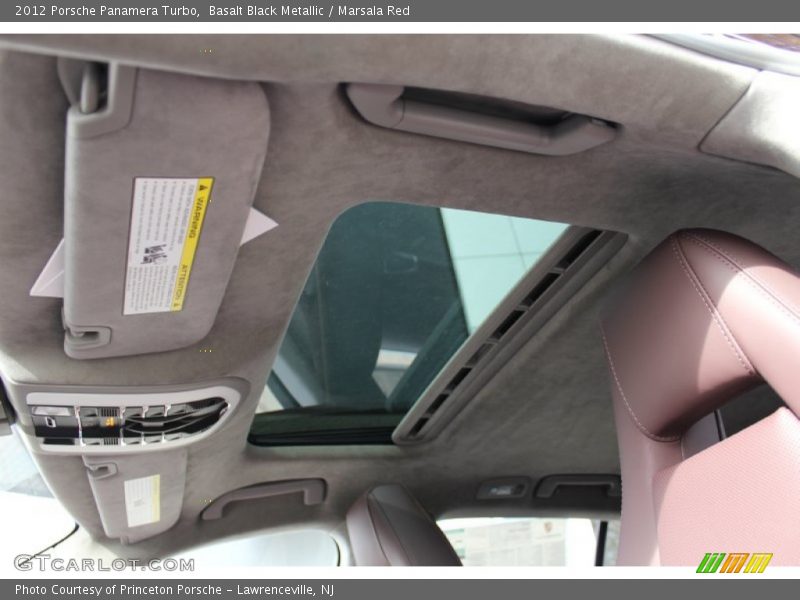 Sunroof of 2012 Panamera Turbo