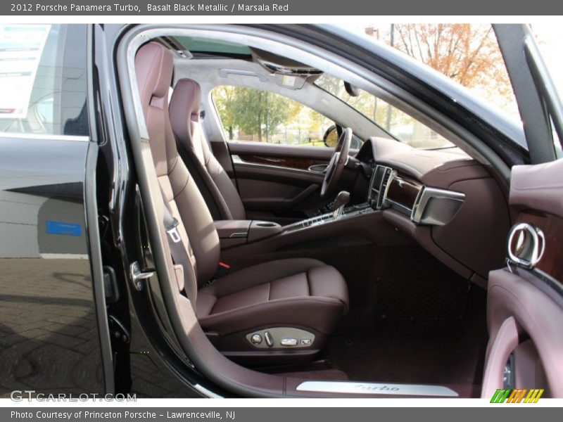 Basalt Black Metallic / Marsala Red 2012 Porsche Panamera Turbo