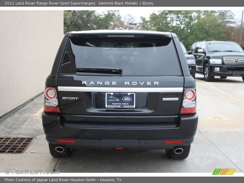 Santorini Black Metallic / Ebony 2012 Land Rover Range Rover Sport Supercharged