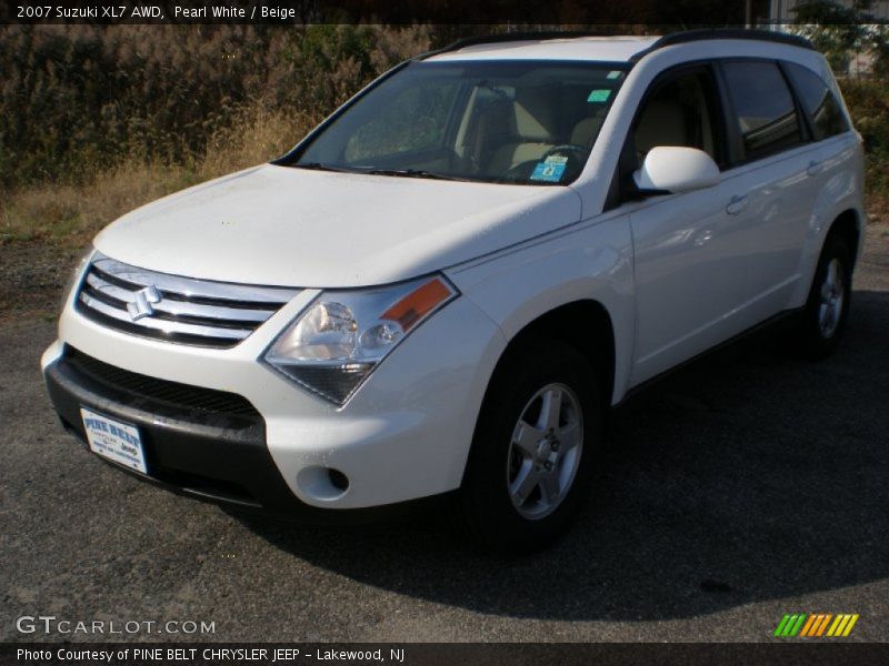 Pearl White / Beige 2007 Suzuki XL7 AWD