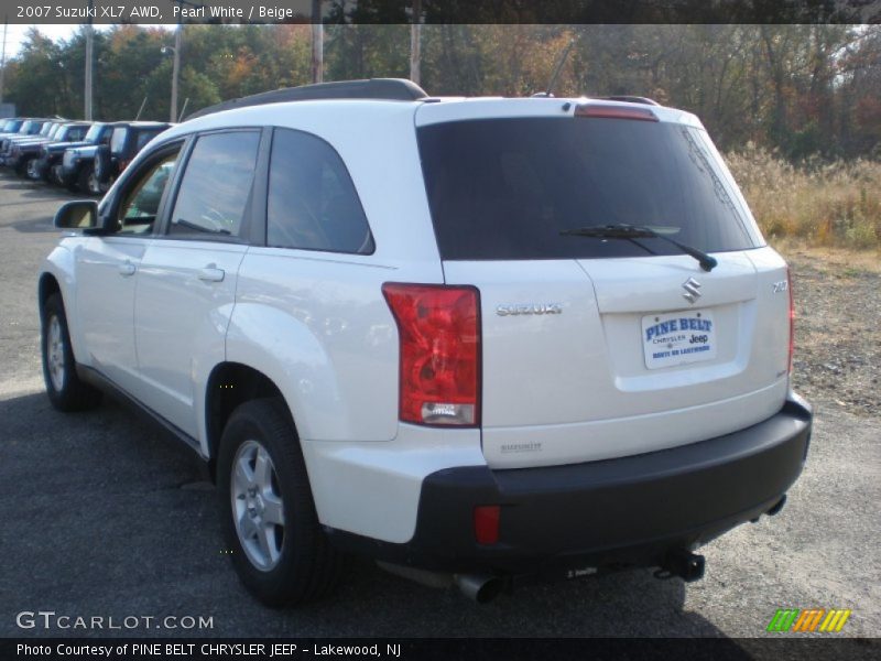 Pearl White / Beige 2007 Suzuki XL7 AWD