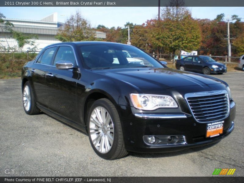 Brilliant Black Crystal Pearl / Black 2011 Chrysler 300 C Hemi