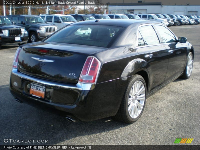 Brilliant Black Crystal Pearl / Black 2011 Chrysler 300 C Hemi