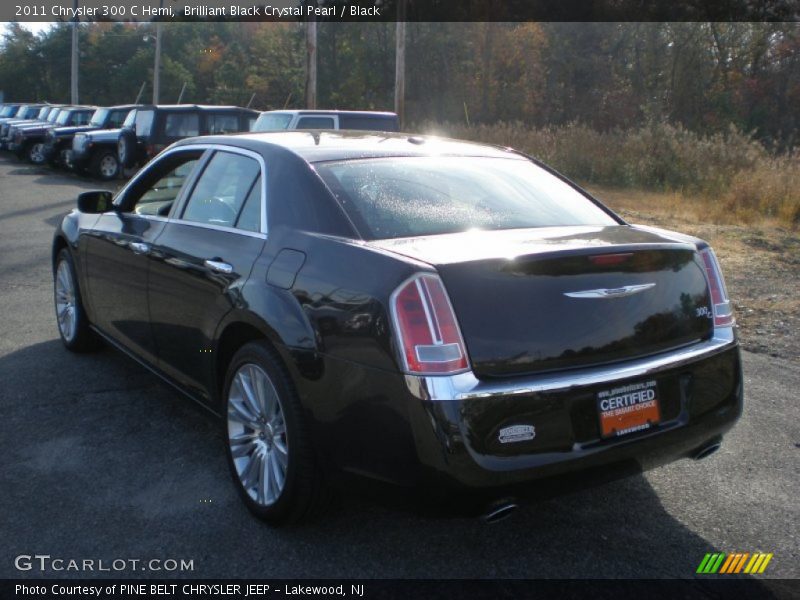 Brilliant Black Crystal Pearl / Black 2011 Chrysler 300 C Hemi