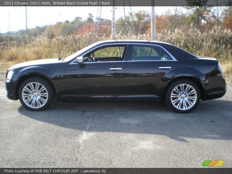 Brilliant Black Crystal Pearl / Black 2011 Chrysler 300 C Hemi