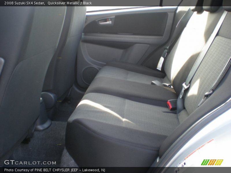 Quicksilver Metallic / Black 2008 Suzuki SX4 Sedan