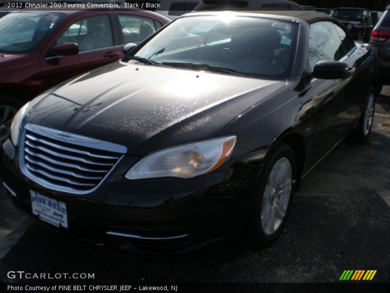 Black / Black 2012 Chrysler 200 Touring Convertible