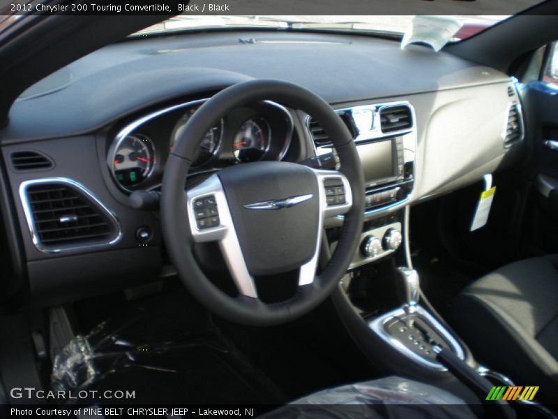 Black / Black 2012 Chrysler 200 Touring Convertible