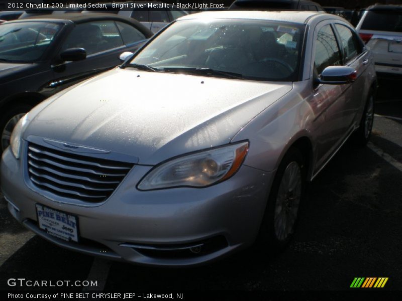 Bright Silver Metallic / Black/Light Frost 2012 Chrysler 200 Limited Sedan