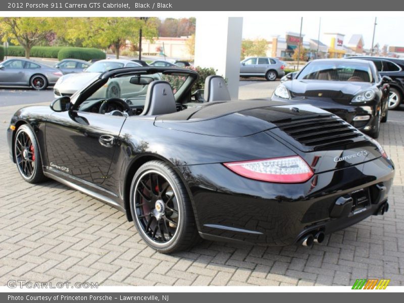 Black / Black 2012 Porsche 911 Carrera GTS Cabriolet