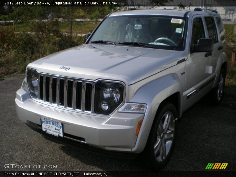 Bright Silver Metallic / Dark Slate Gray 2012 Jeep Liberty Jet 4x4