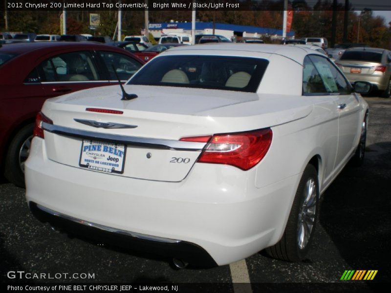 Bright White / Black/Light Frost 2012 Chrysler 200 Limited Hard Top Convertible