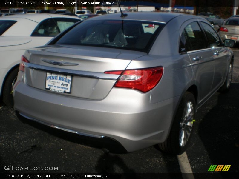 Bright Silver Metallic / Black 2012 Chrysler 200 Limited Sedan