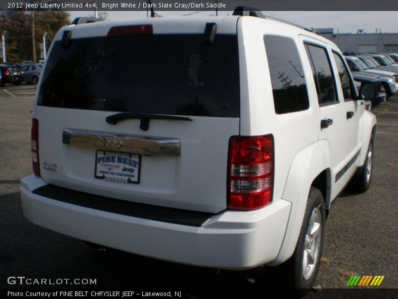 Bright White / Dark Slate Gray/Dark Saddle 2012 Jeep Liberty Limited 4x4