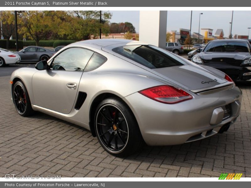 Platinum Silver Metallic / Black 2011 Porsche Cayman S