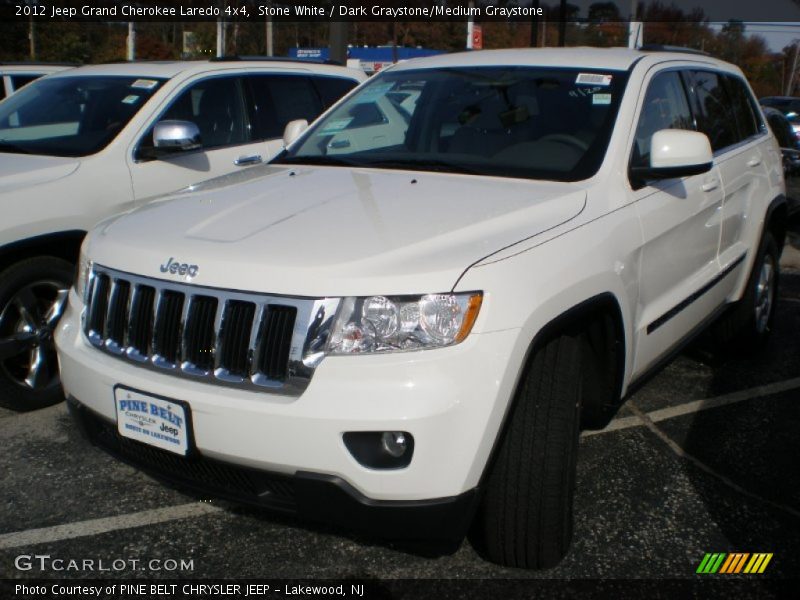 Stone White / Dark Graystone/Medium Graystone 2012 Jeep Grand Cherokee Laredo 4x4