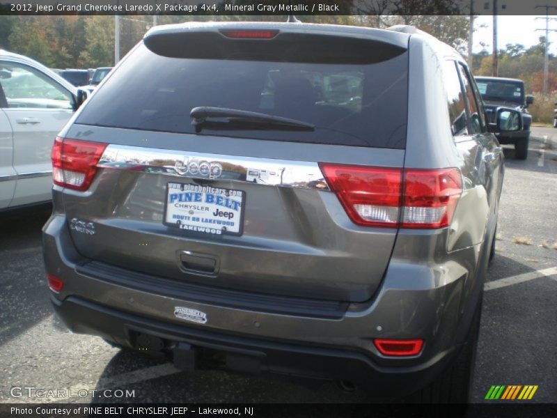 Mineral Gray Metallic / Black 2012 Jeep Grand Cherokee Laredo X Package 4x4