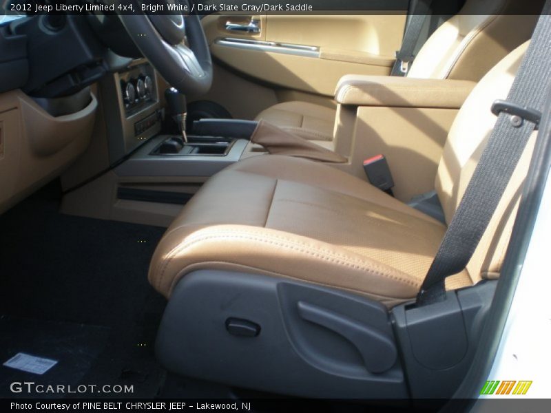 Bright White / Dark Slate Gray/Dark Saddle 2012 Jeep Liberty Limited 4x4
