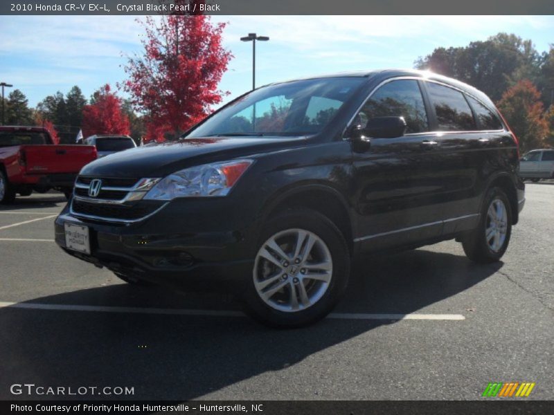 Crystal Black Pearl / Black 2010 Honda CR-V EX-L