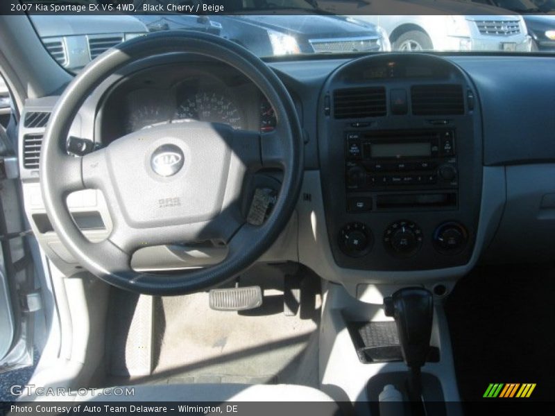 Black Cherry / Beige 2007 Kia Sportage EX V6 4WD