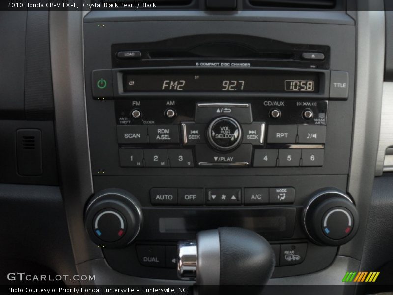 Crystal Black Pearl / Black 2010 Honda CR-V EX-L
