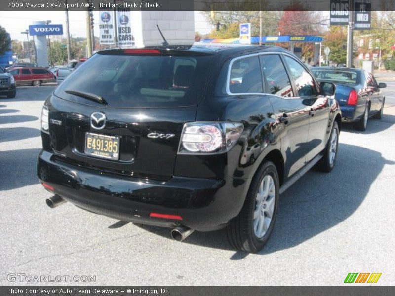 Brilliant Black / Black 2009 Mazda CX-7 Sport AWD