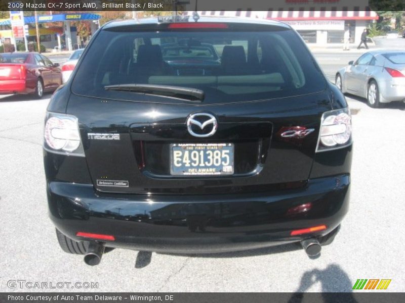 Brilliant Black / Black 2009 Mazda CX-7 Sport AWD