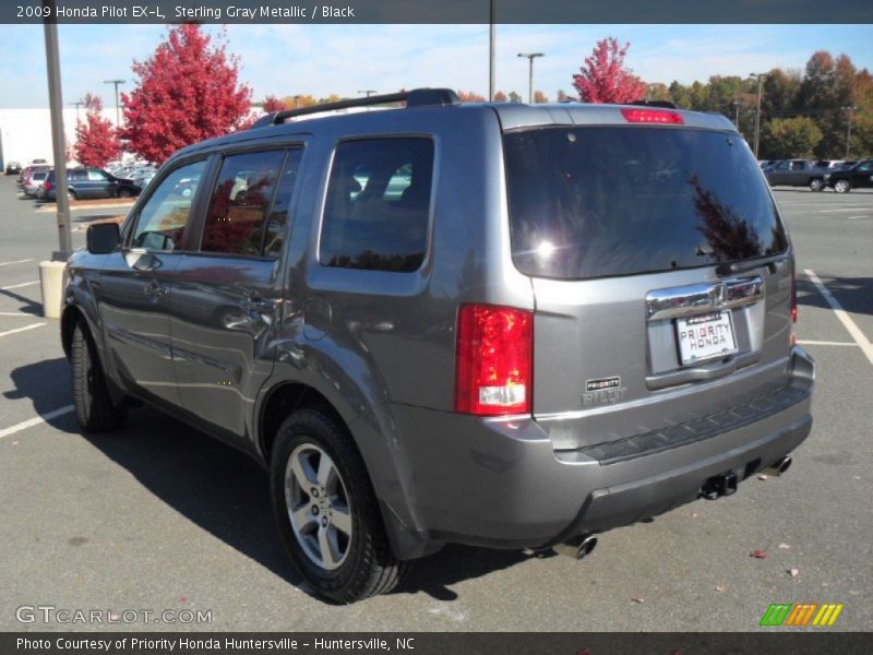 Sterling Gray Metallic / Black 2009 Honda Pilot EX-L