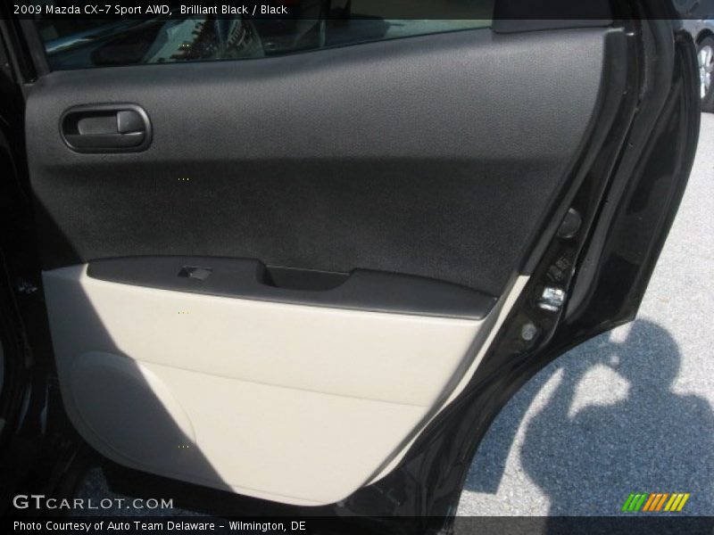 Brilliant Black / Black 2009 Mazda CX-7 Sport AWD
