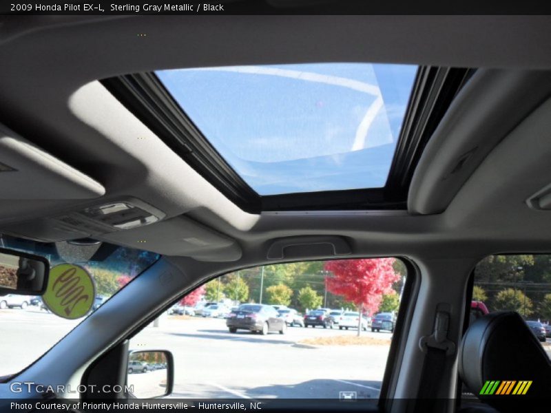 Sterling Gray Metallic / Black 2009 Honda Pilot EX-L