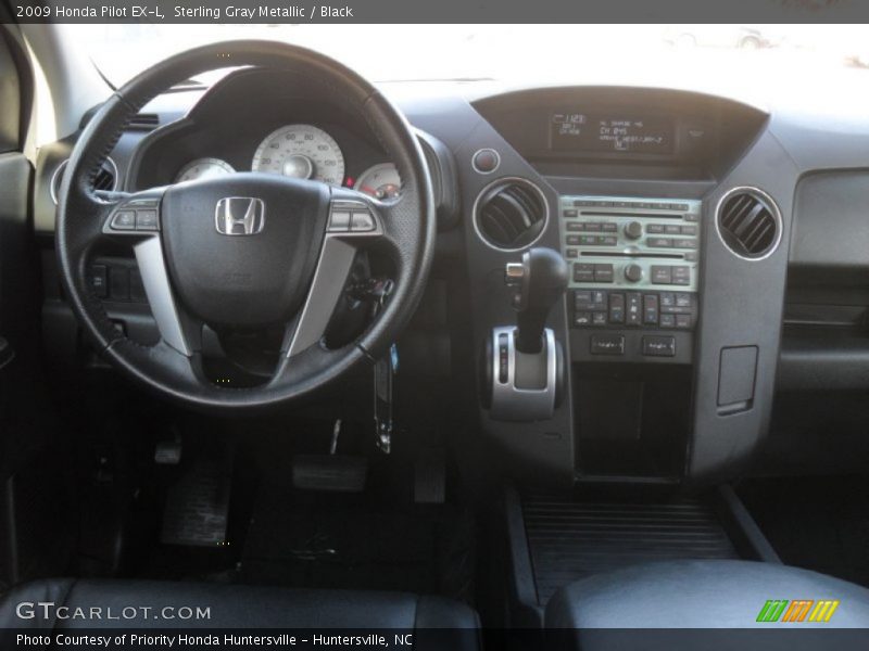 Sterling Gray Metallic / Black 2009 Honda Pilot EX-L
