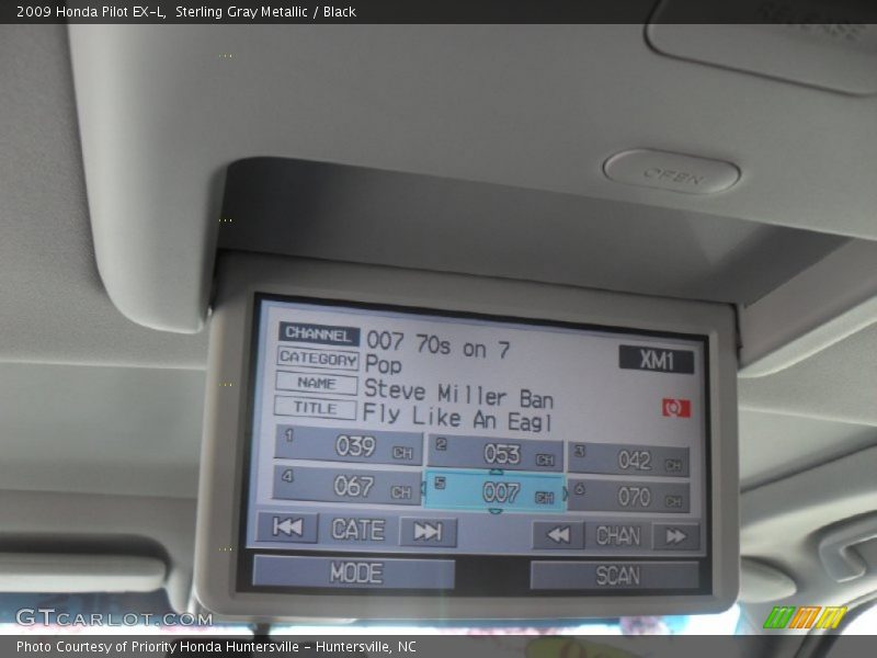 Sterling Gray Metallic / Black 2009 Honda Pilot EX-L