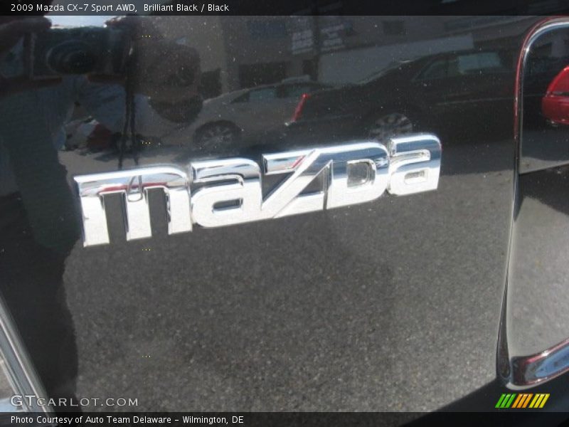 Brilliant Black / Black 2009 Mazda CX-7 Sport AWD