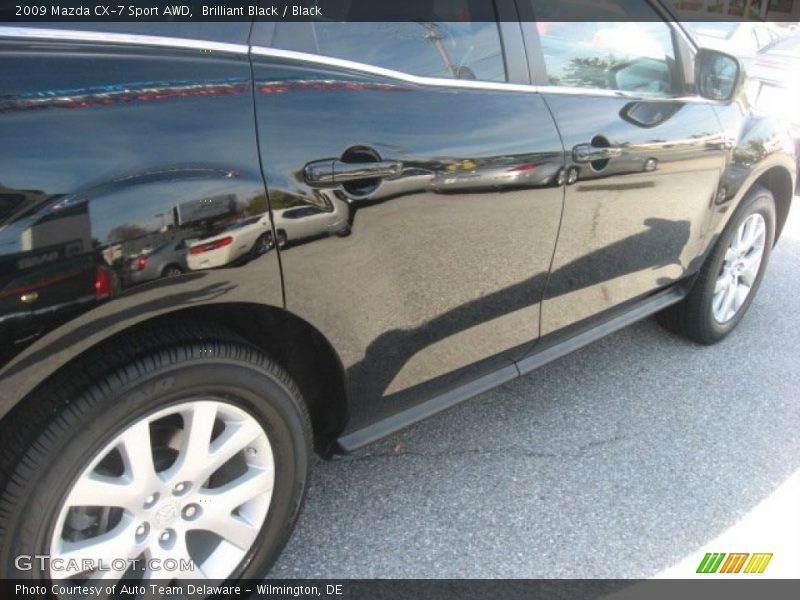 Brilliant Black / Black 2009 Mazda CX-7 Sport AWD