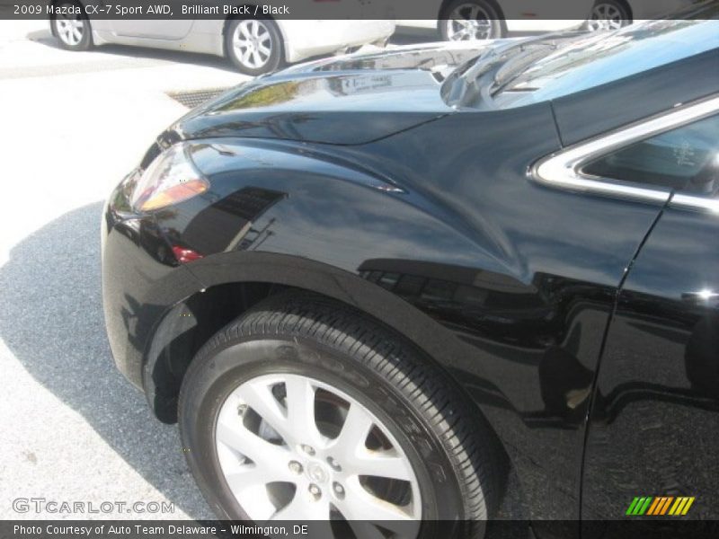 Brilliant Black / Black 2009 Mazda CX-7 Sport AWD