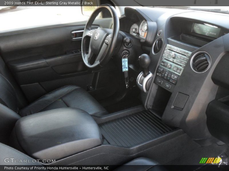 Sterling Gray Metallic / Black 2009 Honda Pilot EX-L