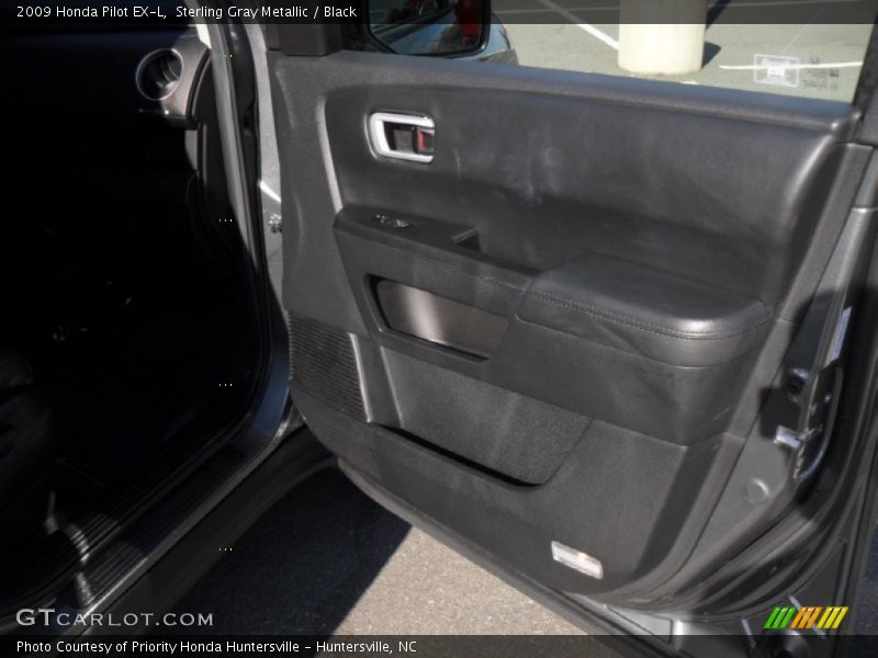 Sterling Gray Metallic / Black 2009 Honda Pilot EX-L