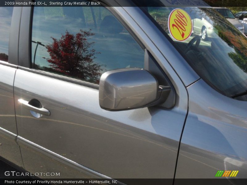 Sterling Gray Metallic / Black 2009 Honda Pilot EX-L
