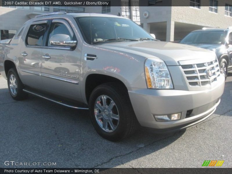 Quicksilver / Ebony/Ebony 2007 Cadillac Escalade EXT AWD
