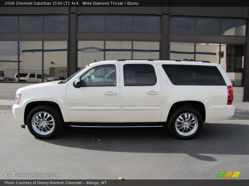 White Diamond Tricoat / Ebony 2008 Chevrolet Suburban 1500 LTZ 4x4
