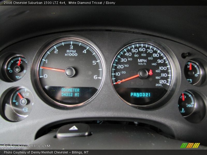 White Diamond Tricoat / Ebony 2008 Chevrolet Suburban 1500 LTZ 4x4