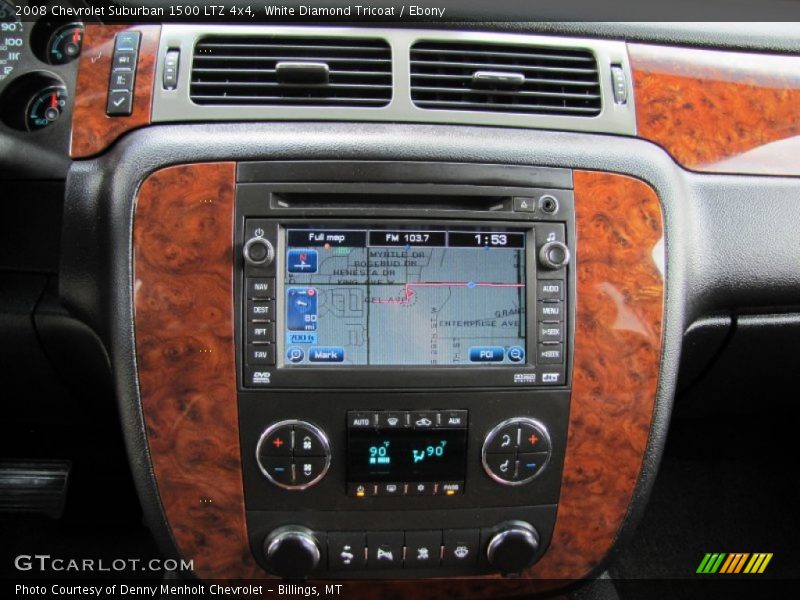 White Diamond Tricoat / Ebony 2008 Chevrolet Suburban 1500 LTZ 4x4