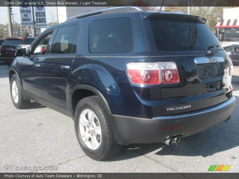 Deep Blue Metallic / Light Titanium 2009 GMC Acadia SLE