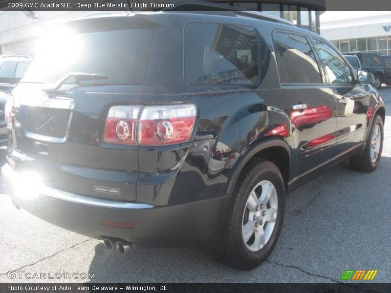 Deep Blue Metallic / Light Titanium 2009 GMC Acadia SLE