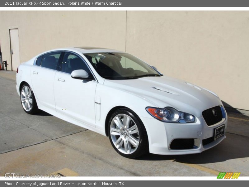 Polaris White / Warm Charcoal 2011 Jaguar XF XFR Sport Sedan