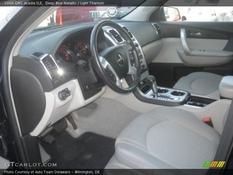 Deep Blue Metallic / Light Titanium 2009 GMC Acadia SLE