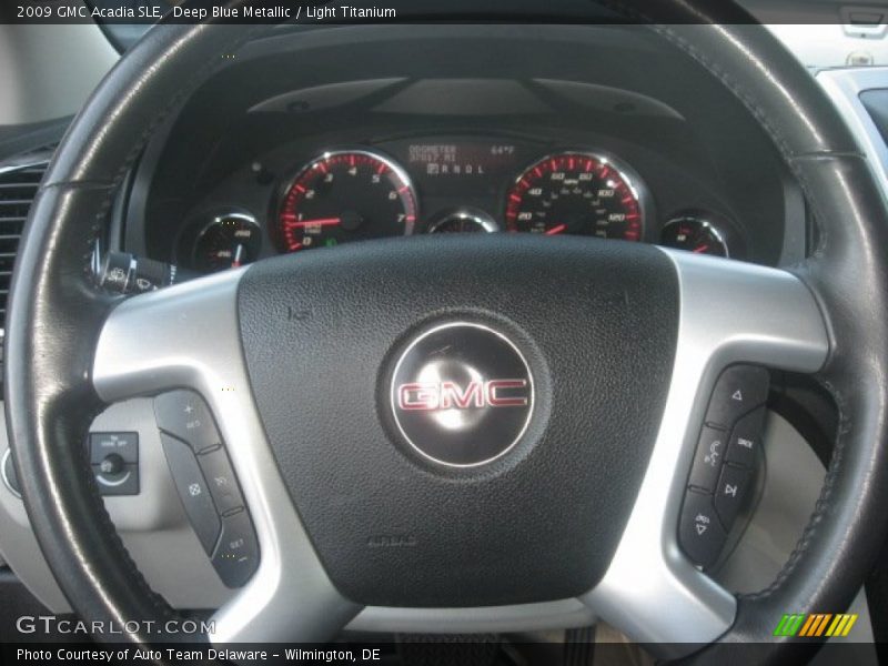 Deep Blue Metallic / Light Titanium 2009 GMC Acadia SLE
