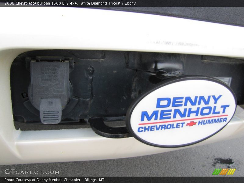White Diamond Tricoat / Ebony 2008 Chevrolet Suburban 1500 LTZ 4x4