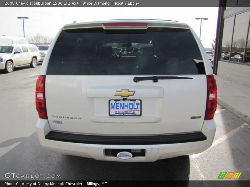 White Diamond Tricoat / Ebony 2008 Chevrolet Suburban 1500 LTZ 4x4